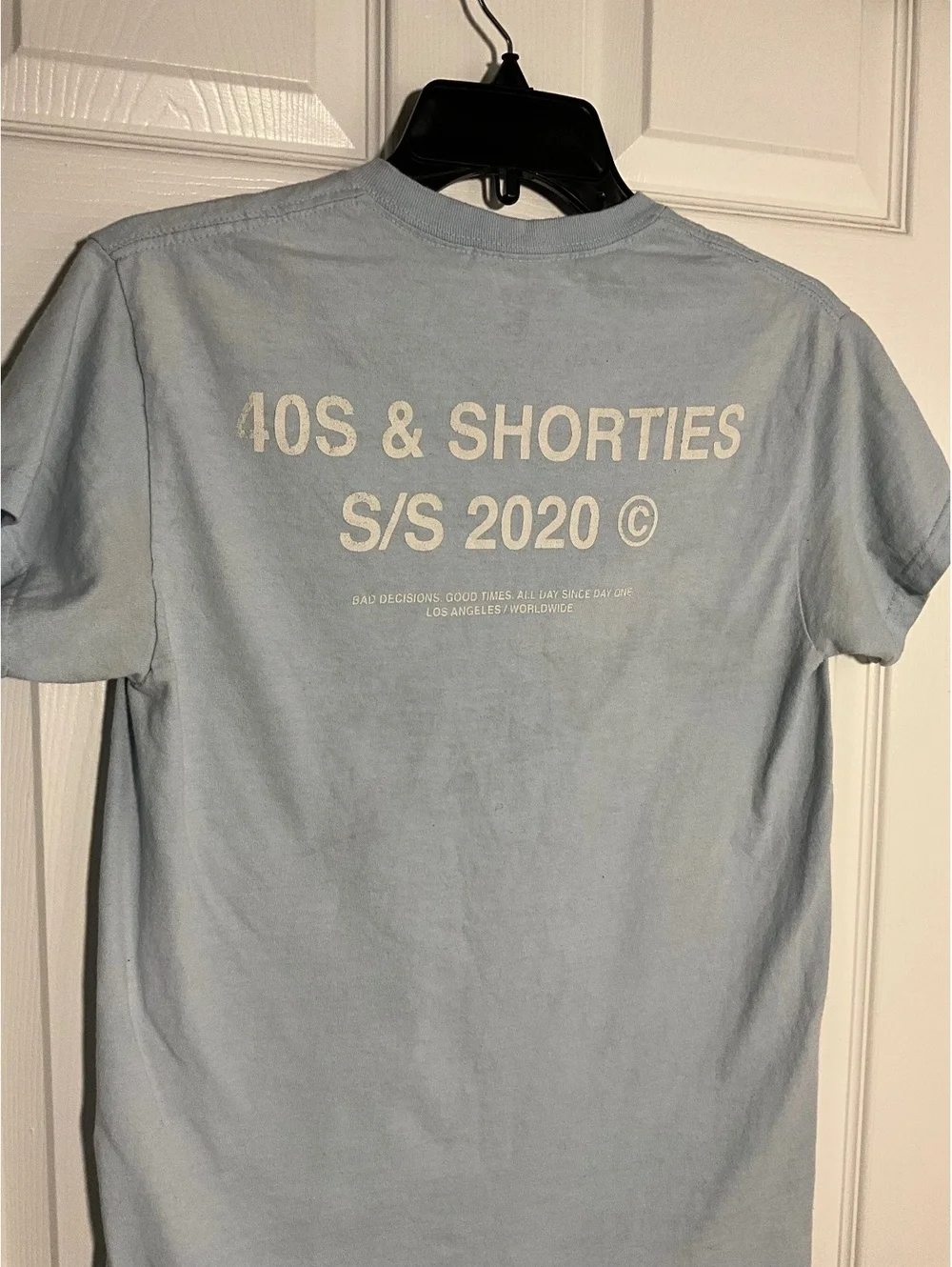 40s & Shorties S/S 2020 Light Blue Graphic T-Shirt Size S